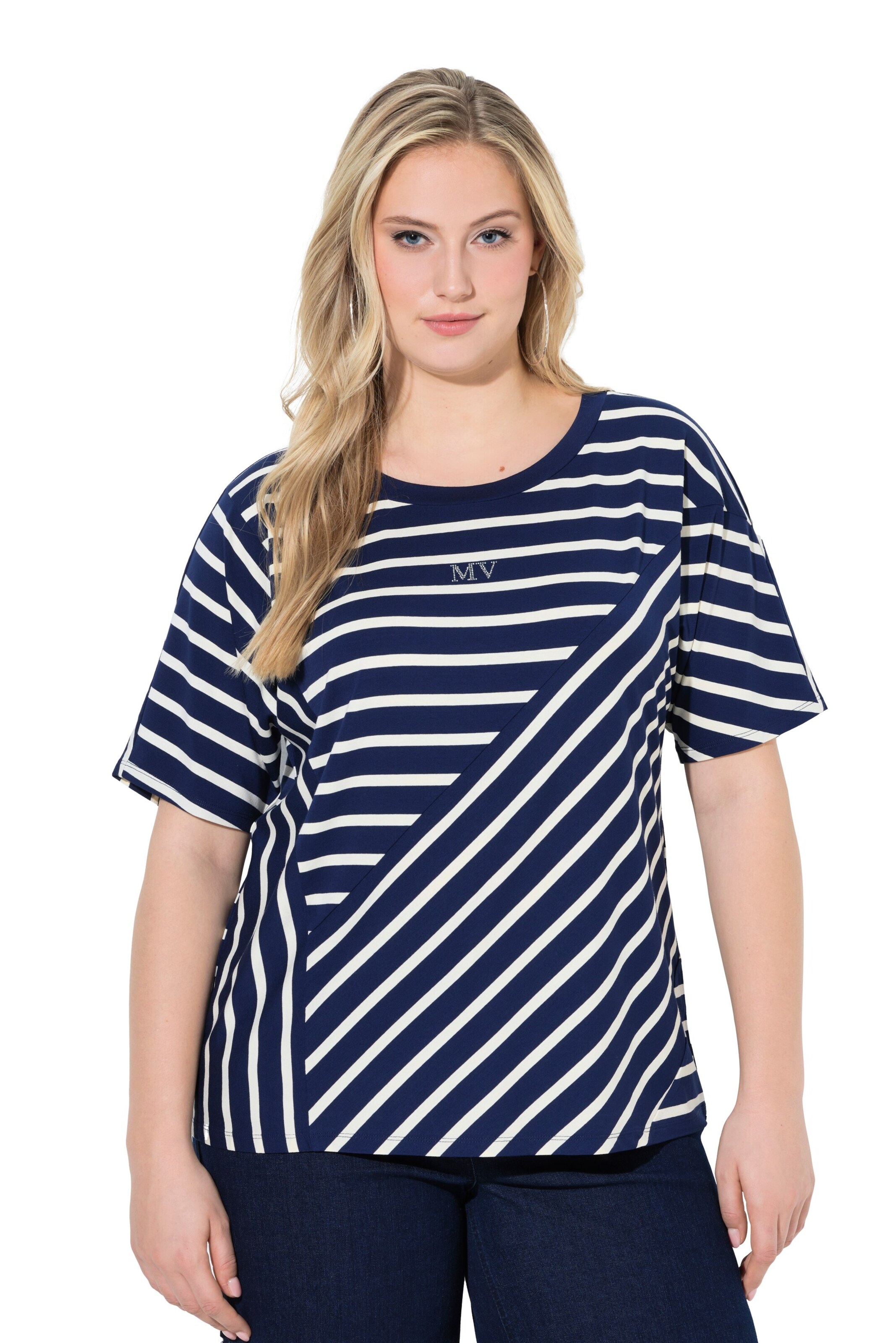 Ulla Popken Shirt in Blau: Vorderseite