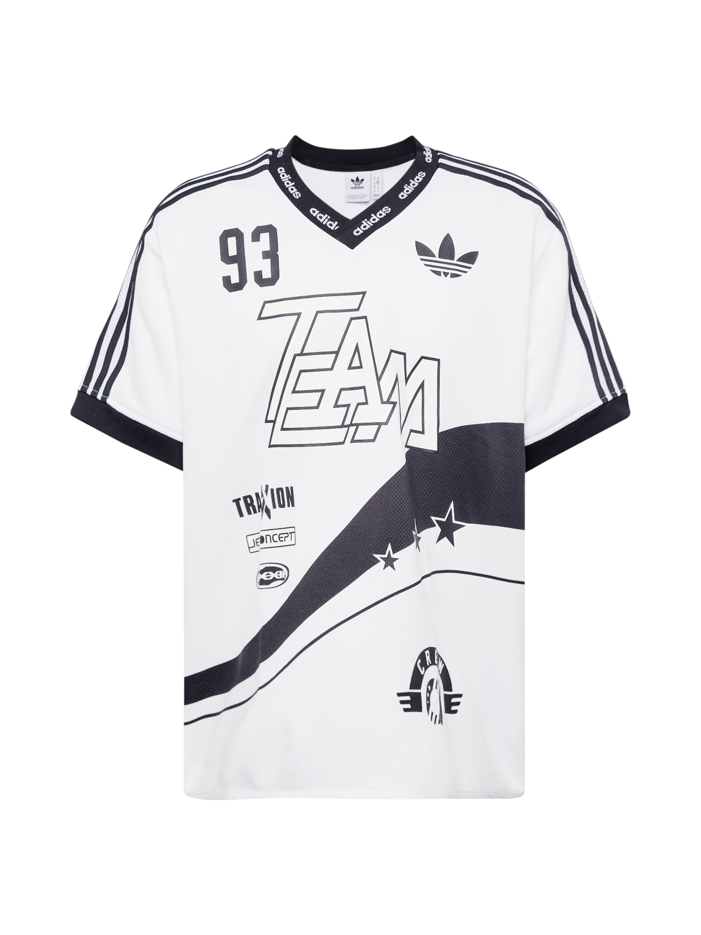 adidas デンマーク　B.93 シャツ 白 ADIDAS ORIGINALS Shirt 'Team 93' in White | ABOUT YOU