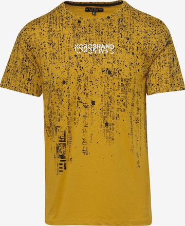 T-Shirt KOROSHI en jaune : devant