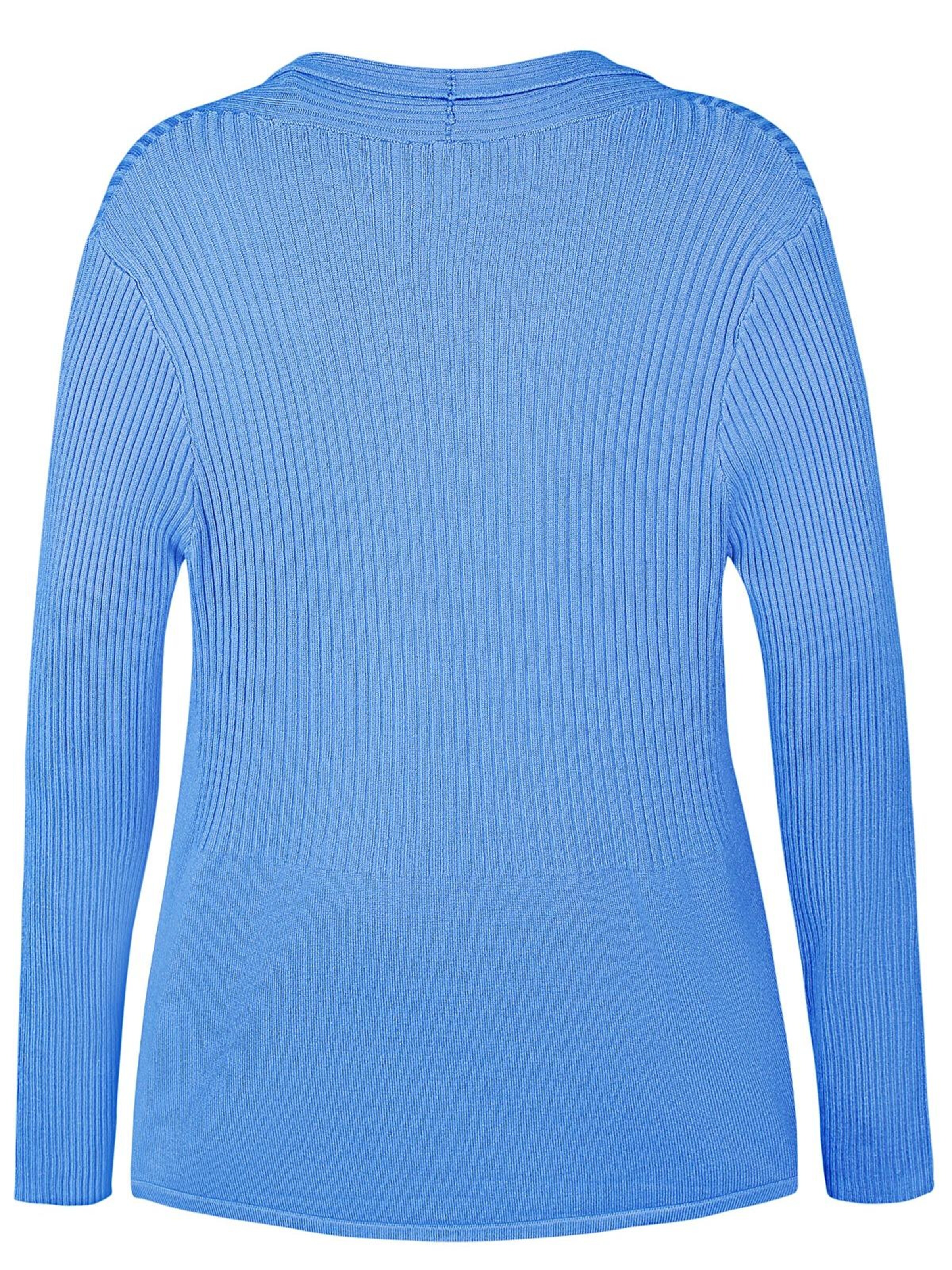 ze-ze Gebreid vest 'Florian 723' in Blauw