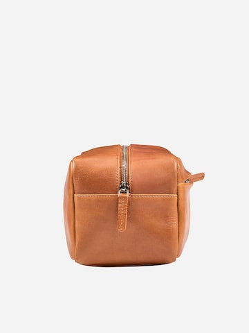 NEGOTIA Leather Toilettas 'Mori' in Bruin