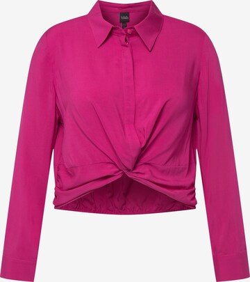 Ulla Popken Blouse in Roze: voorkant