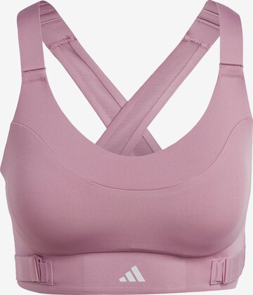 ADIDAS PERFORMANCE Sport bh 'Collective Power Fastimpact Luxe' in Roze: voorkant