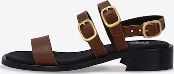 nae Vegan Shoes Remmisandaalit 'VERA' värissä ruskea: etupuoli