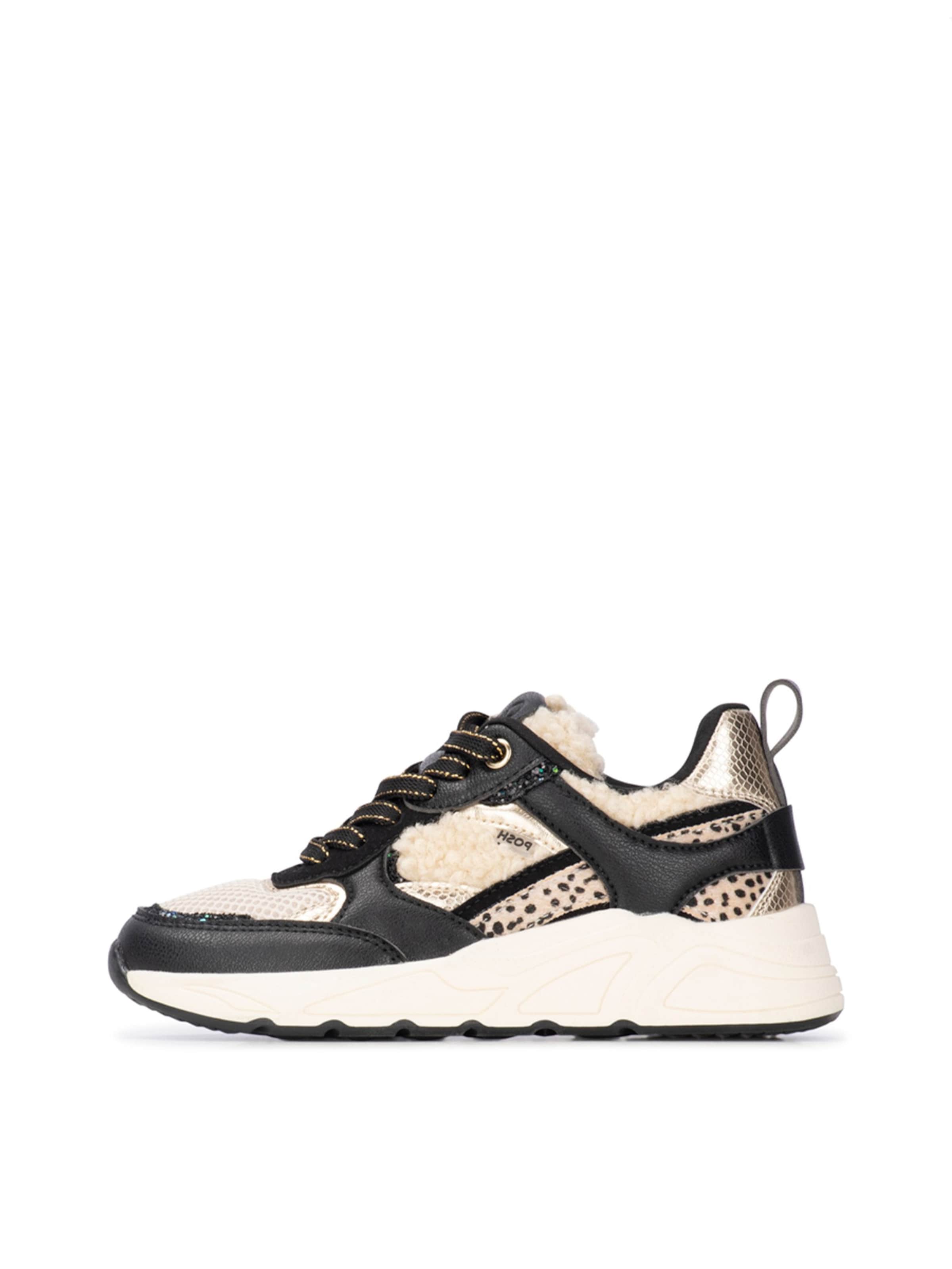 Baskets 'Minion' POSH by Poelman en noir : devant