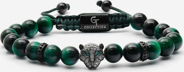 Bracelet 'Leopard Head' GT Collection en vert : devant