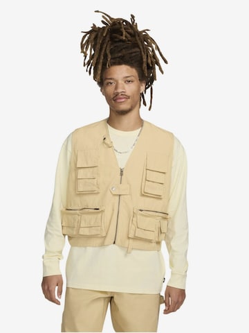 Gilet 'Utility' Nike Sportswear en beige : devant