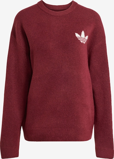 Megztinis 'Athletic Dept' iš ADIDAS ORIGINALS, spalva – vyšninė spalva / balta, Prekių apžvalga