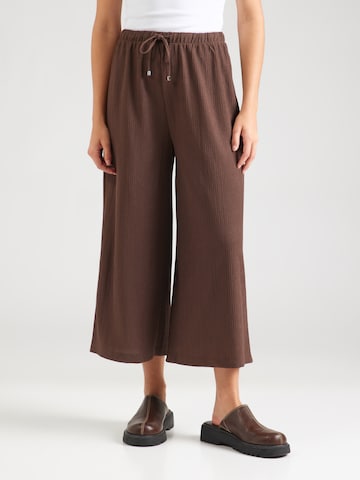s.Oliver Wide leg Trousers in Brown: front