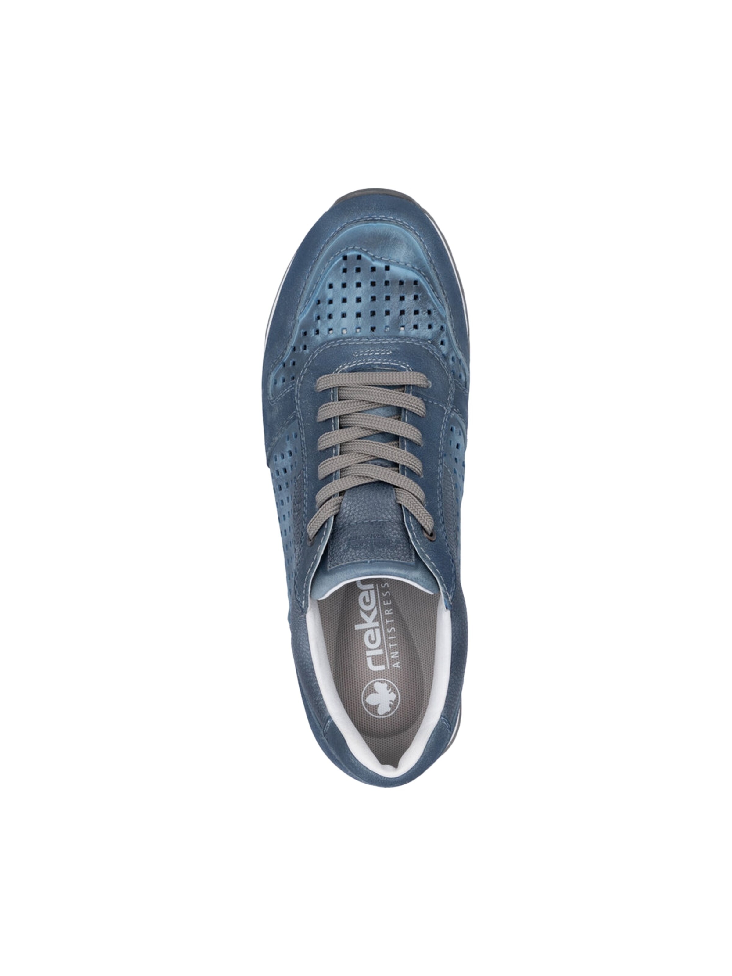 Rieker - Calzado deportivo con cordones 'Sneaker aus Sheepsuede-Leder' en azul