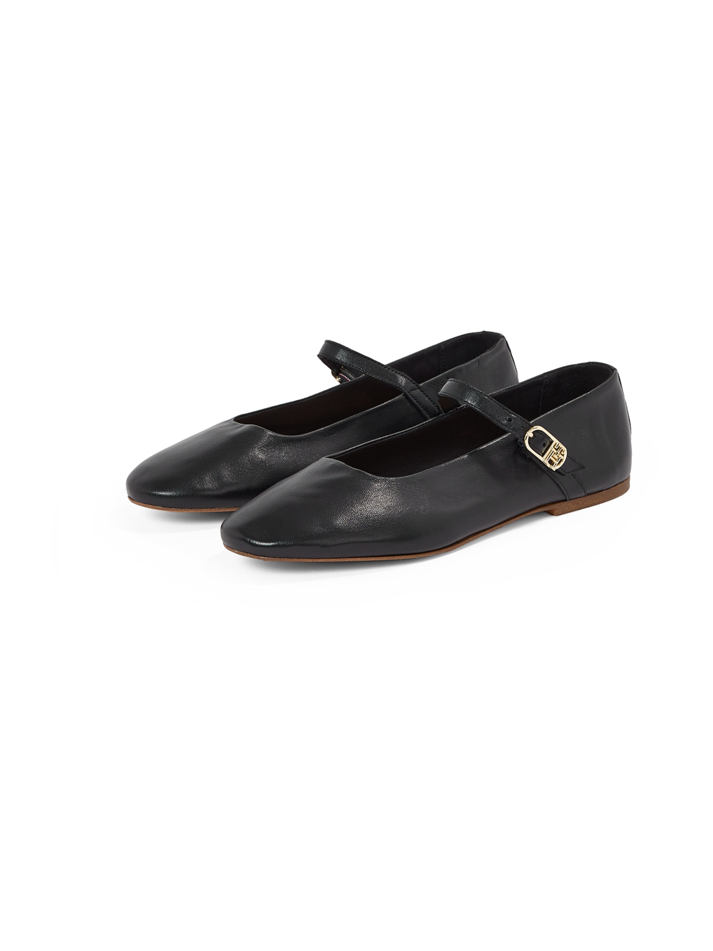 TOMMY HILFIGER Strap ballerina in Black