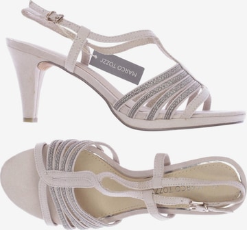 MARCO TOZZI Sandalen 40 in Beige: predná strana