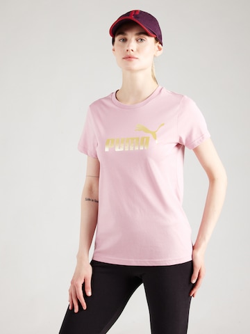 T-shirt fonctionnel 'Ess No. 1' PUMA en rose : devant