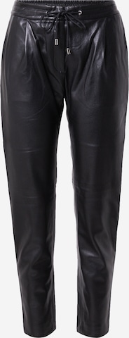 HUGO - Pantalón plisado 'Hemias' en negro: frente