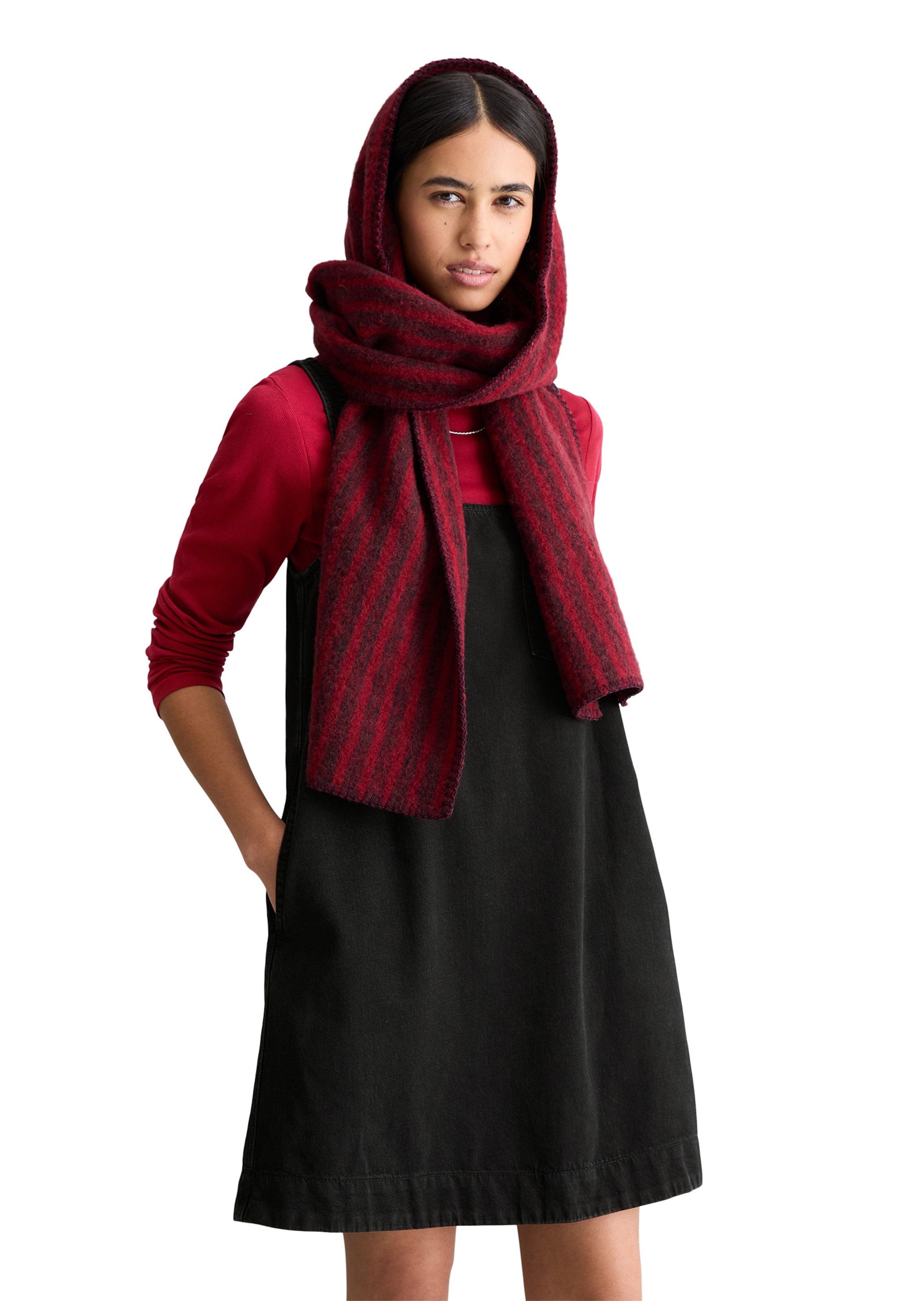 Écharpe Marc O'Polo DENIM en rouge