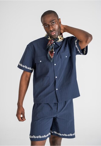 Fit confort Chemise 'Western' Prohibited en bleu