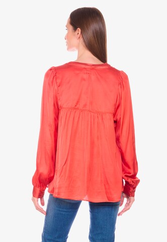 Le Temps Des Cerises Blouse 'Chimel' in Red