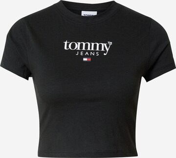 Tricou 'Baby' de la Tommy Jeans pe negru: față