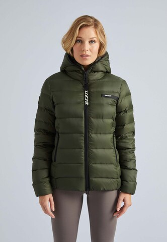 JACK1T Outdoorjacke in Grün: Vorderseite