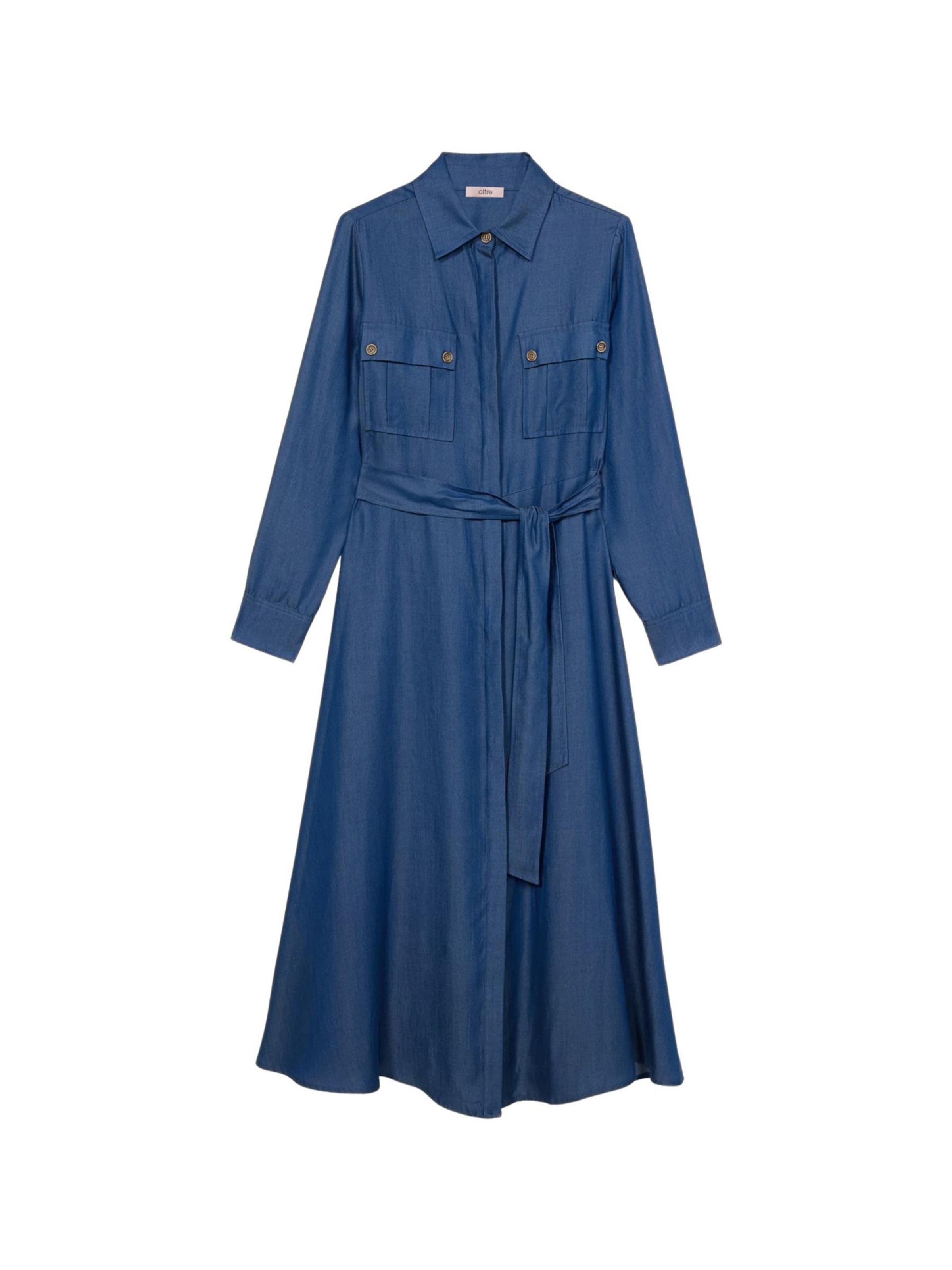 Robe oltre en bleu : devant
