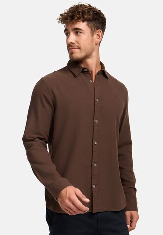INDICODE JEANS Regular fit Overhemd in Bruin