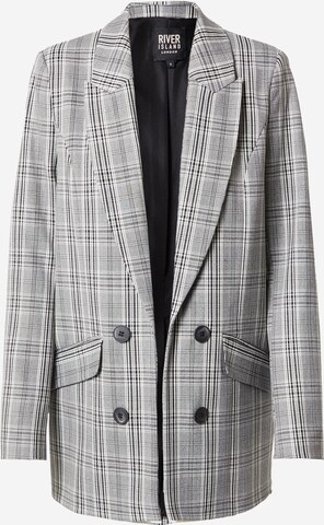 Blazer di River Island in grigio: frontale