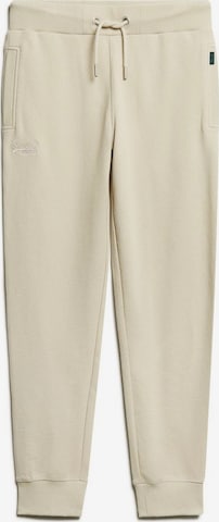 Superdry Tapered Pants 'Essential' in Beige: front