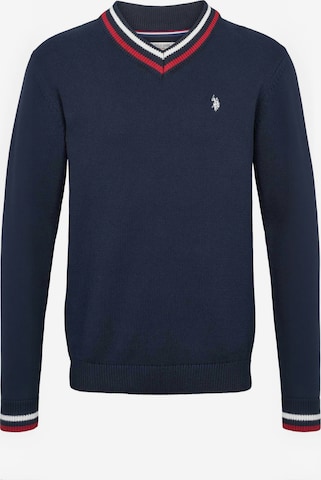U.S. POLO ASSN. Pullover ' UMEdmond ' i blå: forside