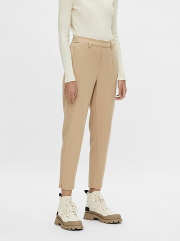 OBJECT Tapered Pants 'Lisa' in Brown: front