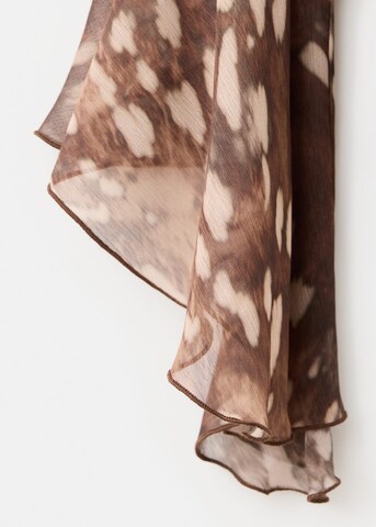 MANGO Blouse 'LIP' in Bruin