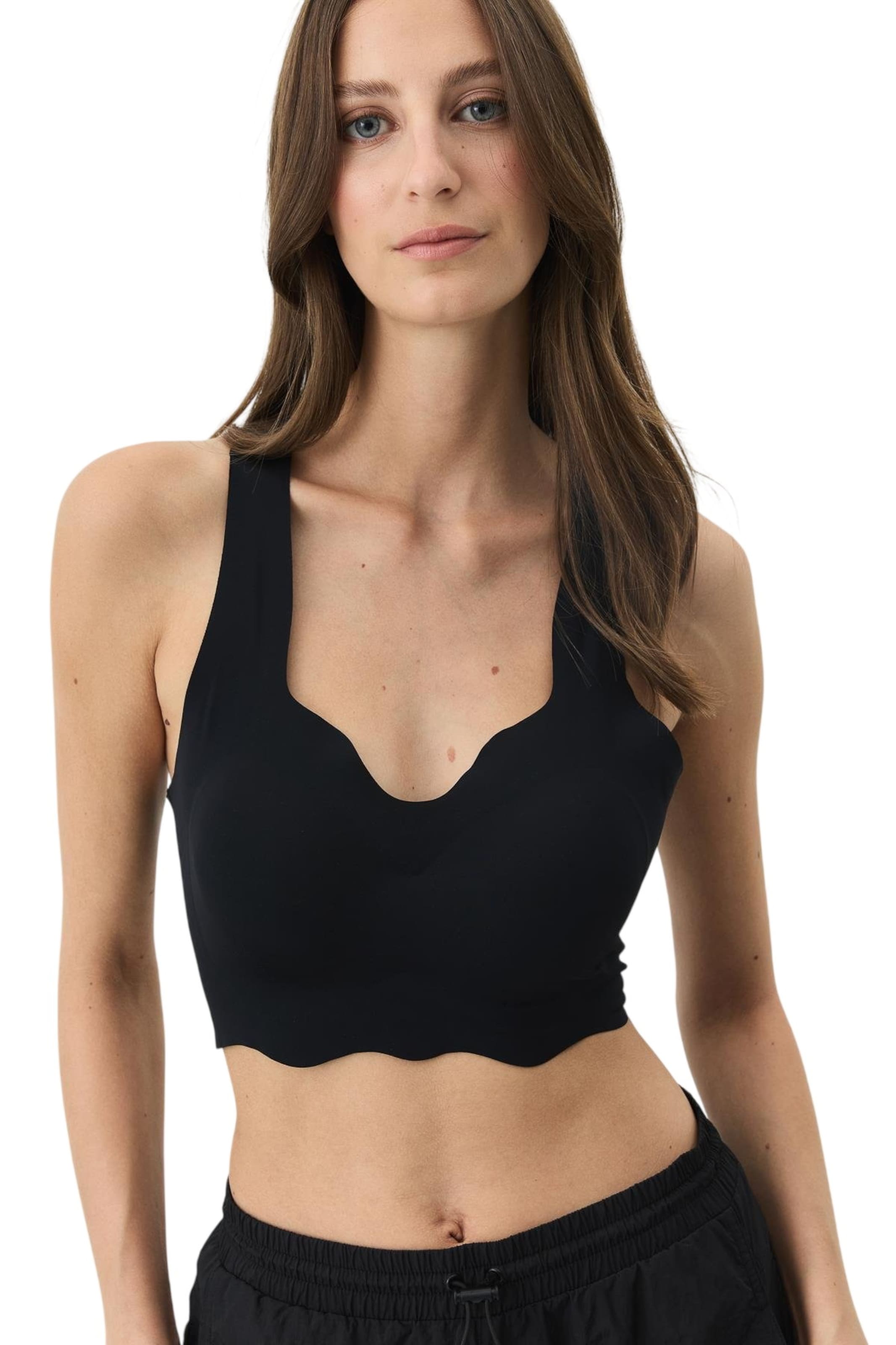 Bustier Soutien-gorge C&City en noir : devant