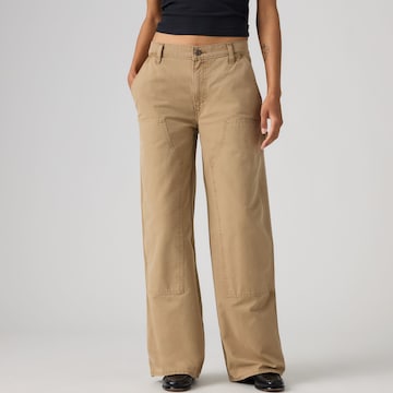 Largi Pantaloni 'WORKWEAR LOOSE STRAIGHT' de la LEVI'S ® pe bej: față