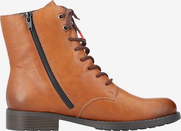 Rieker Lace-Up Ankle Boots in Brown