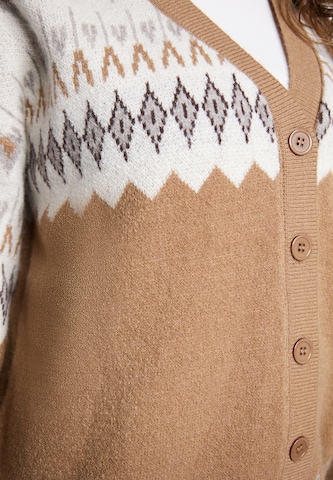 usha FESTIVAL Knit Cardigan in Brown