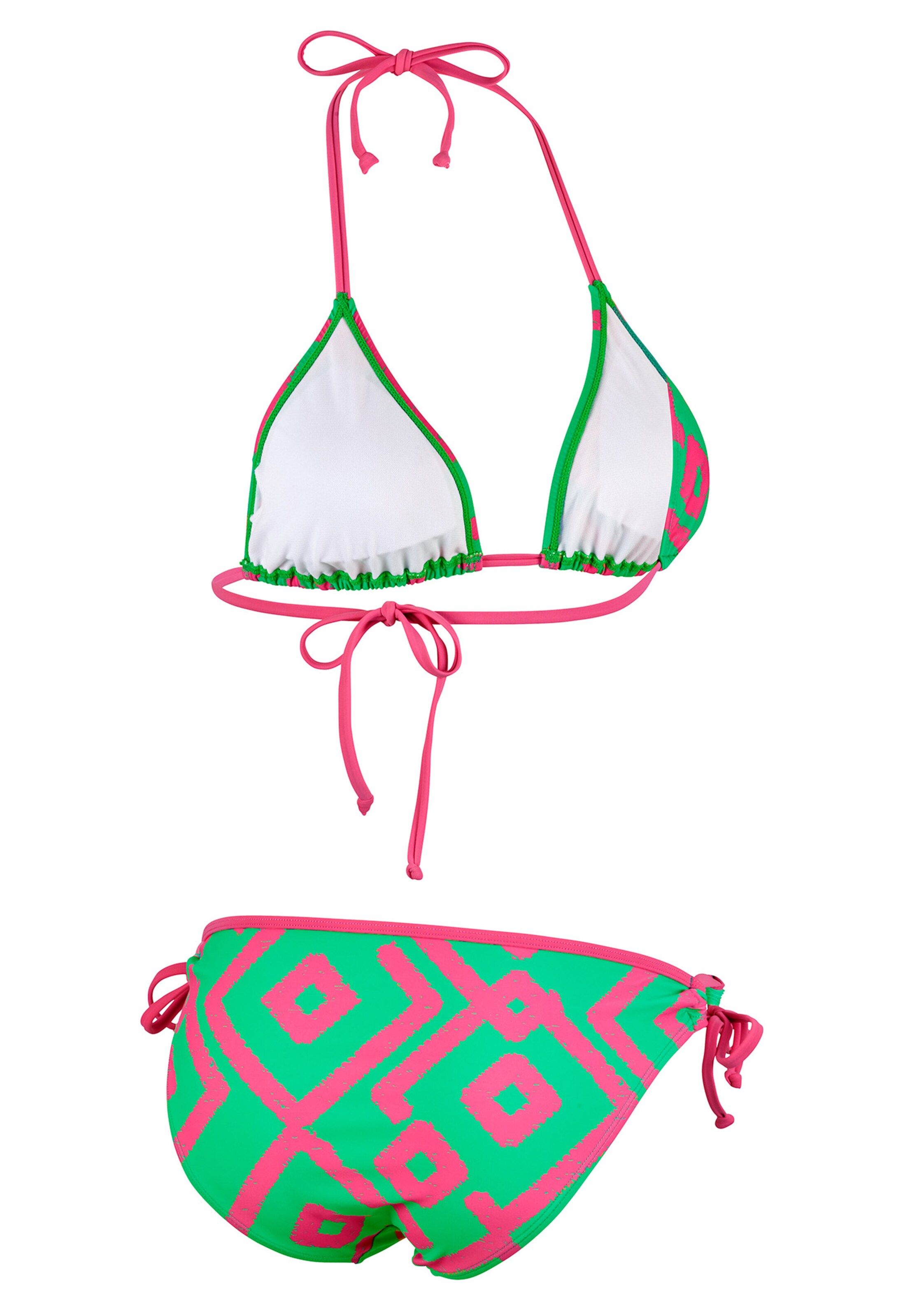 BECO the world of aquasports Triangle Bikini 'Inka Graphic' in Green
