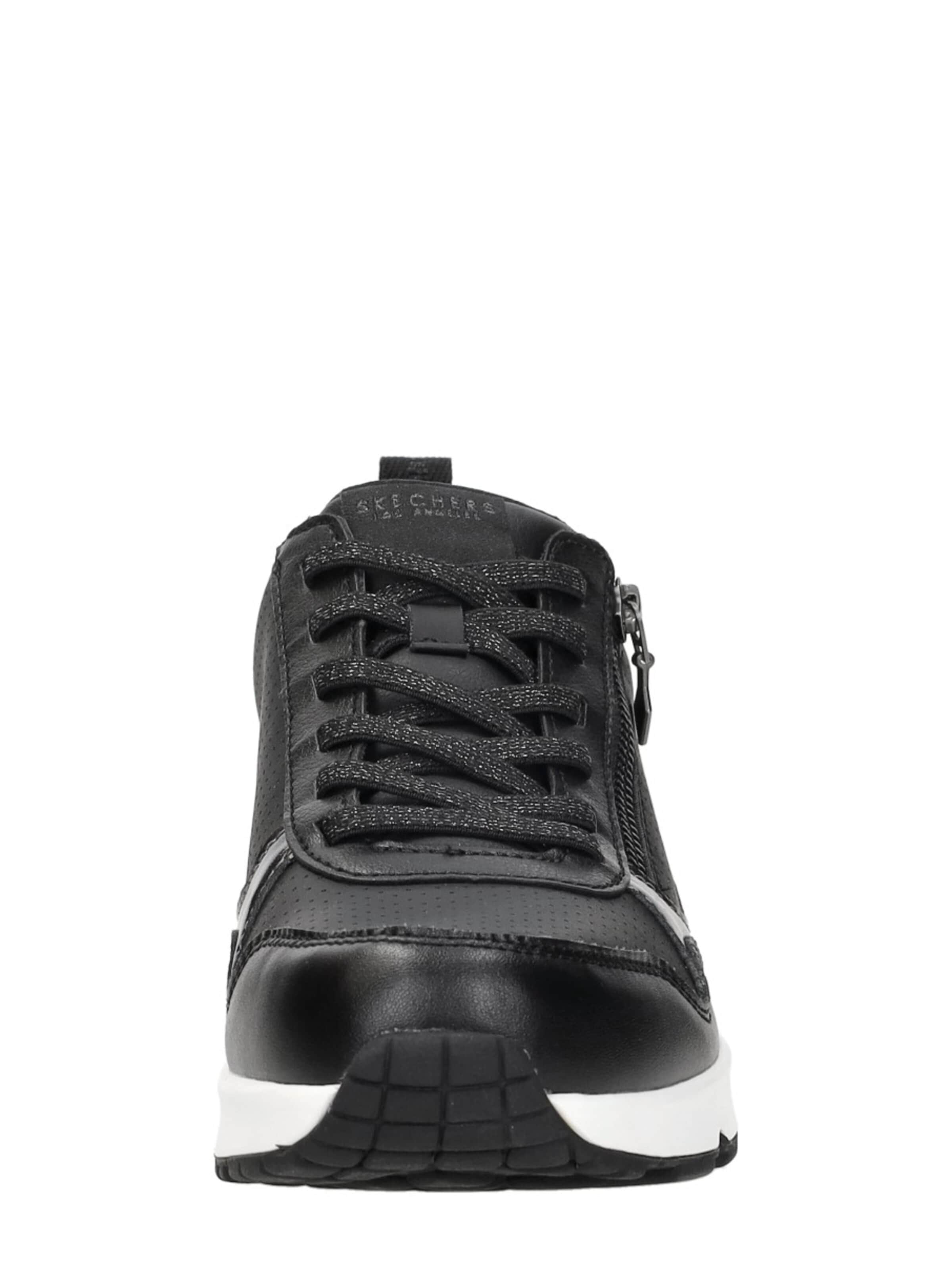 SKECHERS Sneakers laag 'Uno - Metallic Sliders' in Zwart