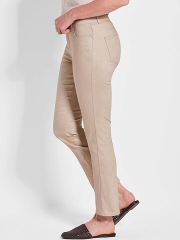 Goldner Regular Broek 'Carla' in Beige