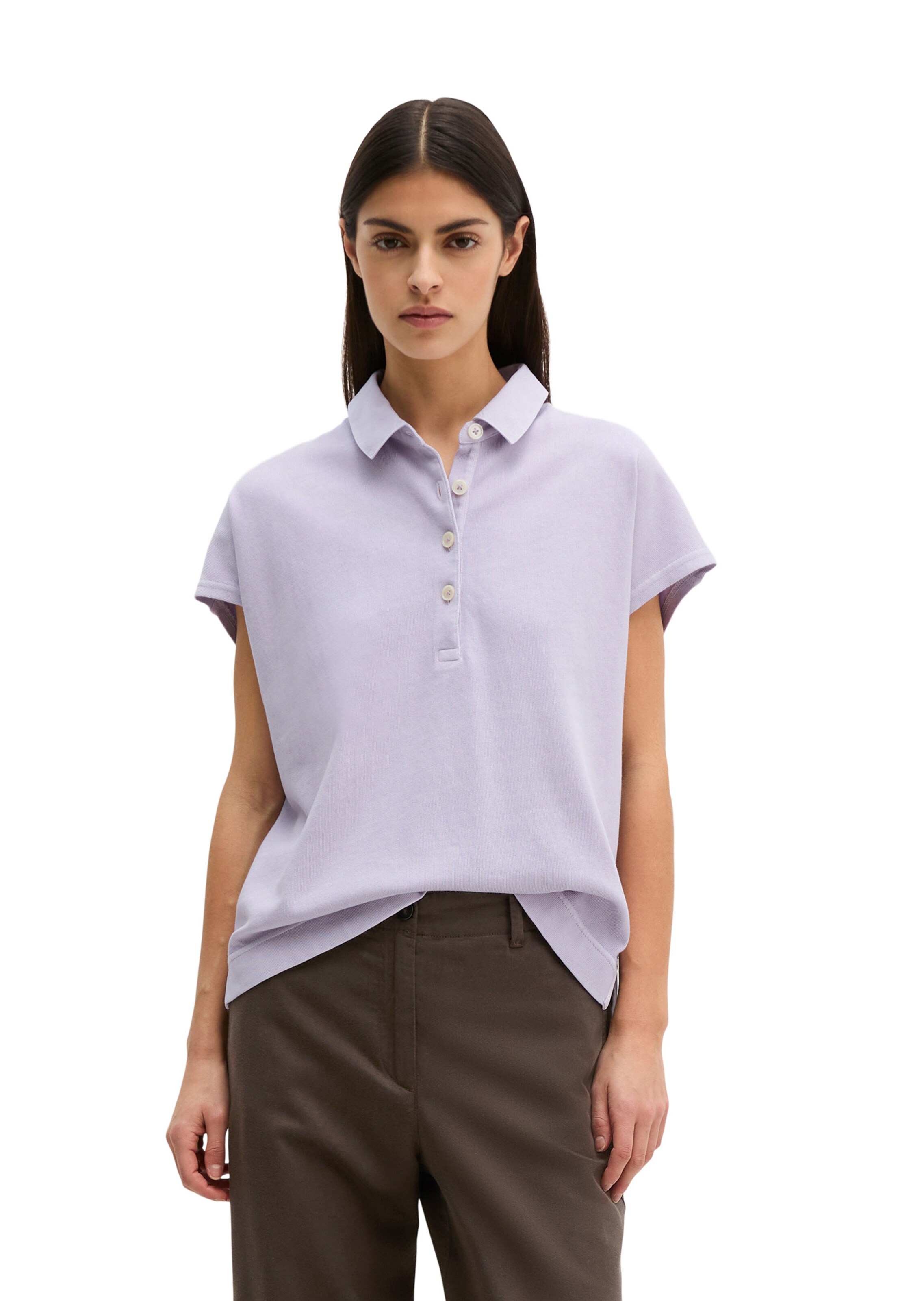 Marc O'Polo Poloshirt in Lila: Vorderseite