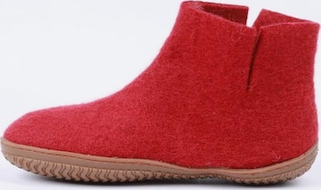 SHUS walk with nature Enkellaarsjes 'Uldstøvle (100% ren uld) m/Gummisål - Dansk Design fra SHUS' in Rood: voorkant
