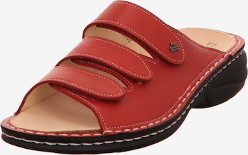 Finn Comfort Mules in Red: front