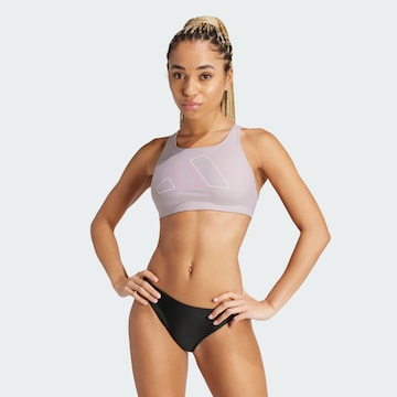 Bustier Hauts de bikini sport ADIDAS PERFORMANCE en violet : devant