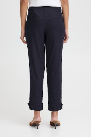 Effilé Pantalon à pince 'LUCA' Pulz en bleu