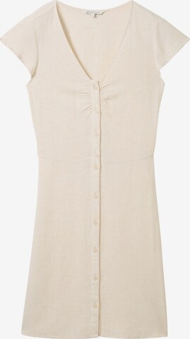 TOM TAILOR DENIM Jurk in Beige: voorkant