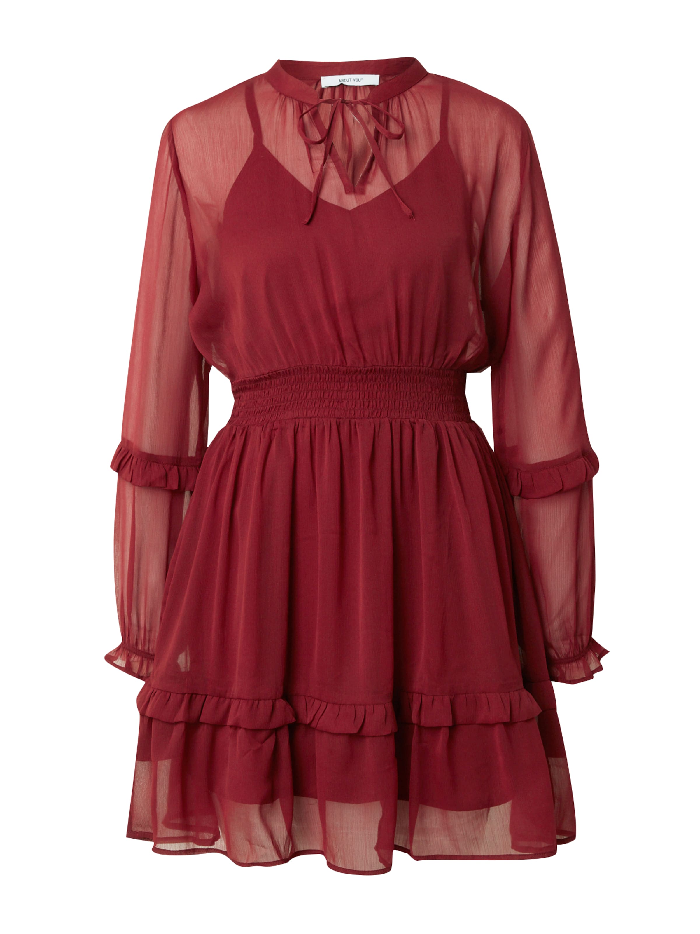 ABOUT YOU Obleka 'Levinia' | rdeča barva: sprednja stran