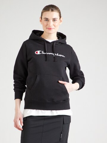 Champion Authentic Athletic Apparel Sweatshirt in Black: front