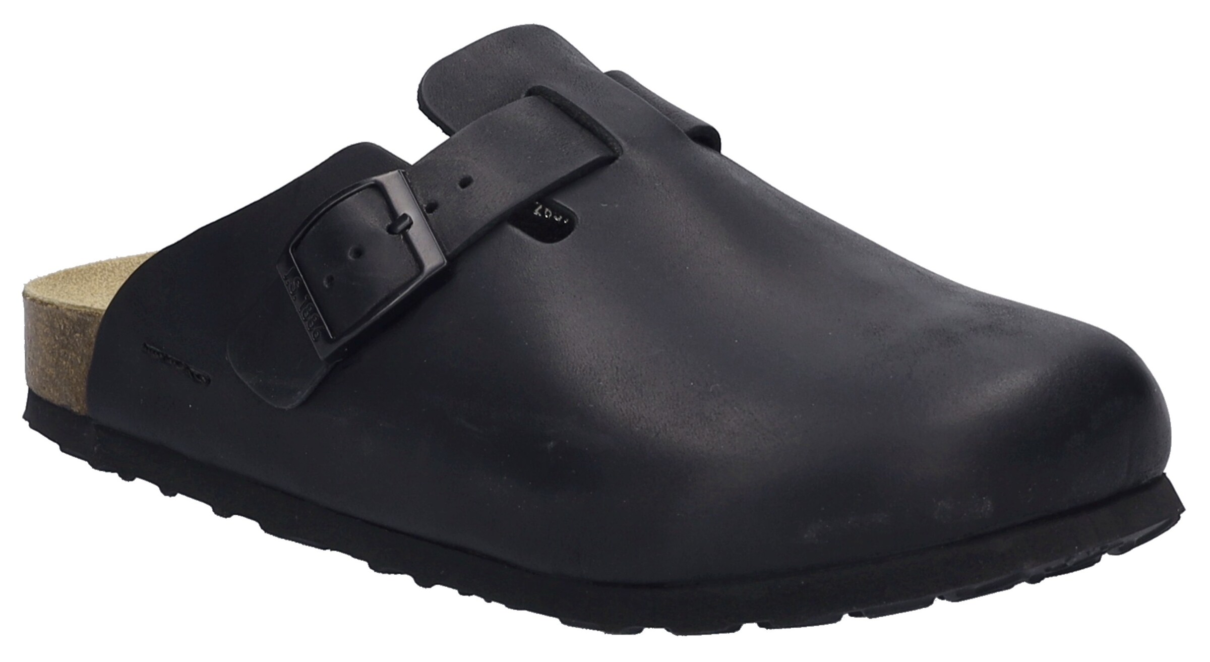 JOSEF SEIBEL Pantolette in Schwarz: Vorderseite