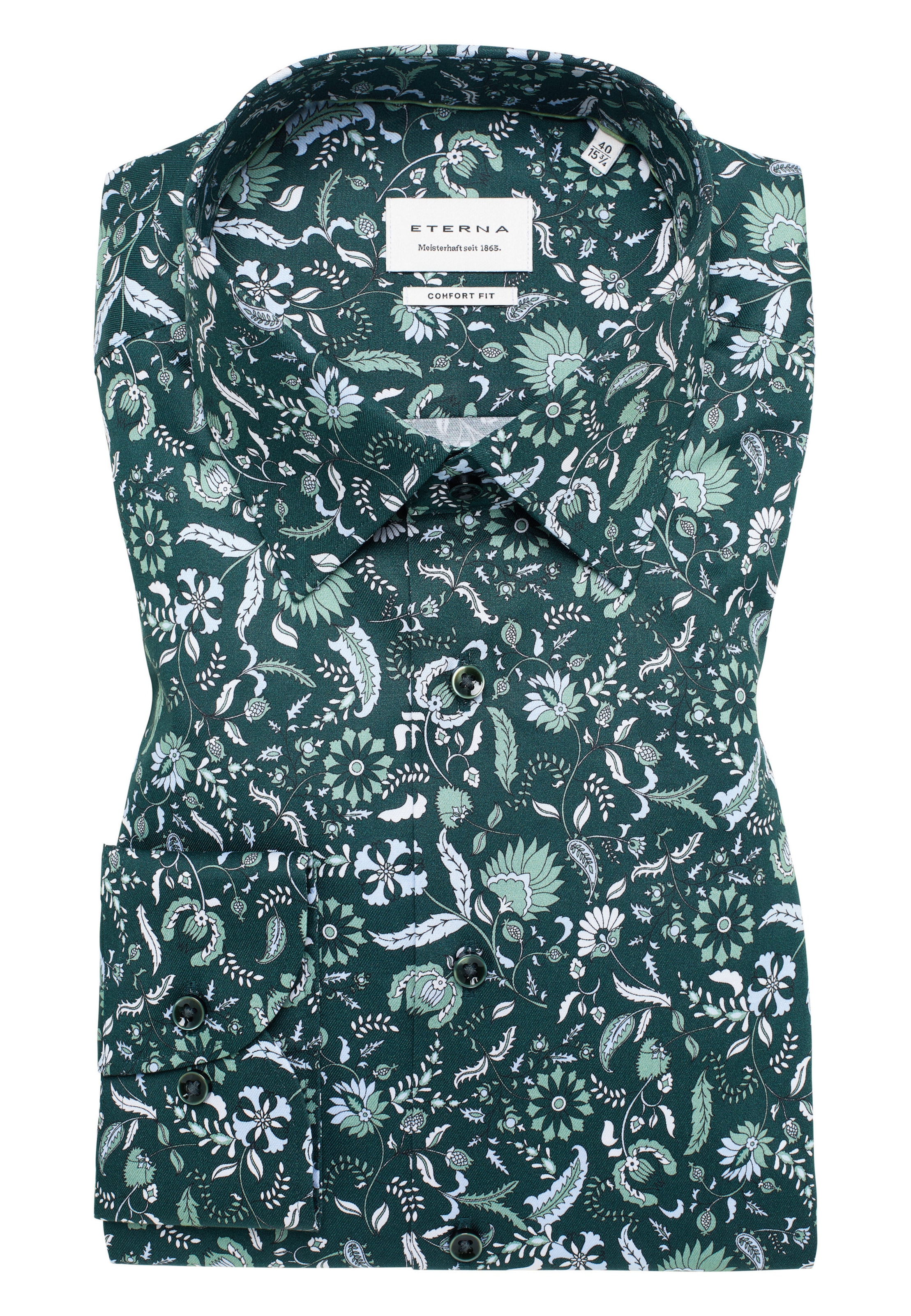 ETERNA Comfort Fit Hemd in Grün