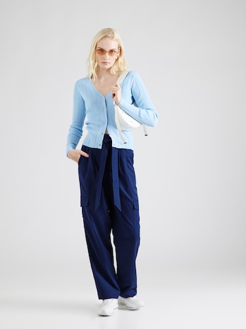 Y.A.S Regular Pleat-front trousers 'CARGI' in Blue