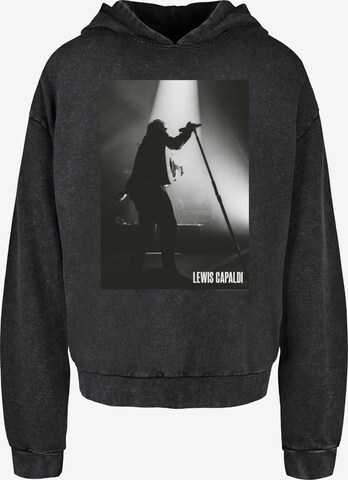 Merchcode Sweatshirt 'Lewis Capaldi - Live Photo' in Schwarz: predná strana