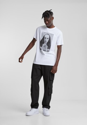 T-Shirt 'Bad Habit' Mister Tee en blanc